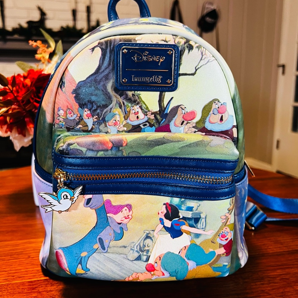 Disney Blue and White Snow White Backpack